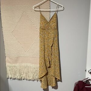 No Boundaries Mustard Floral Dress